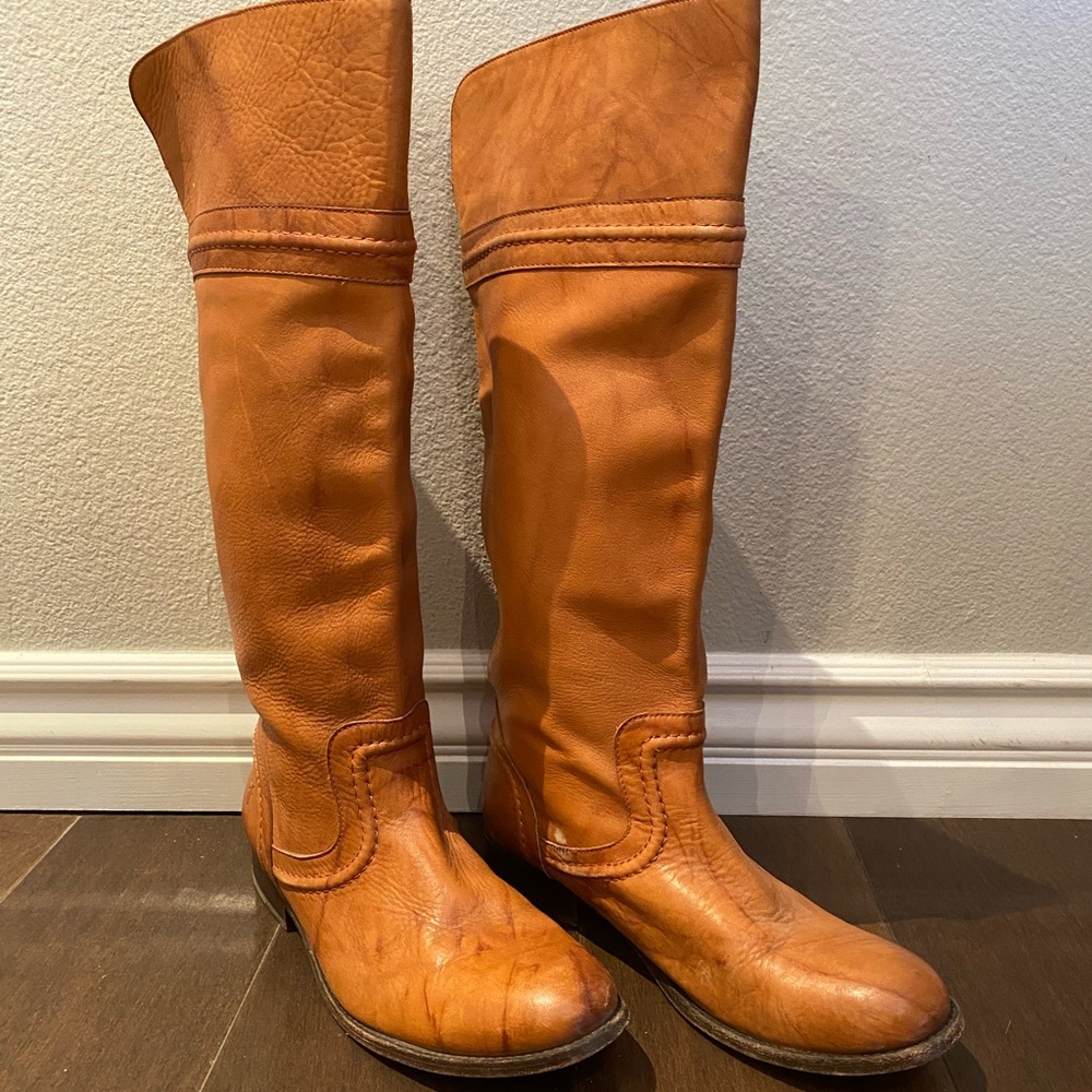 Fyre Light Brown Tall Boots